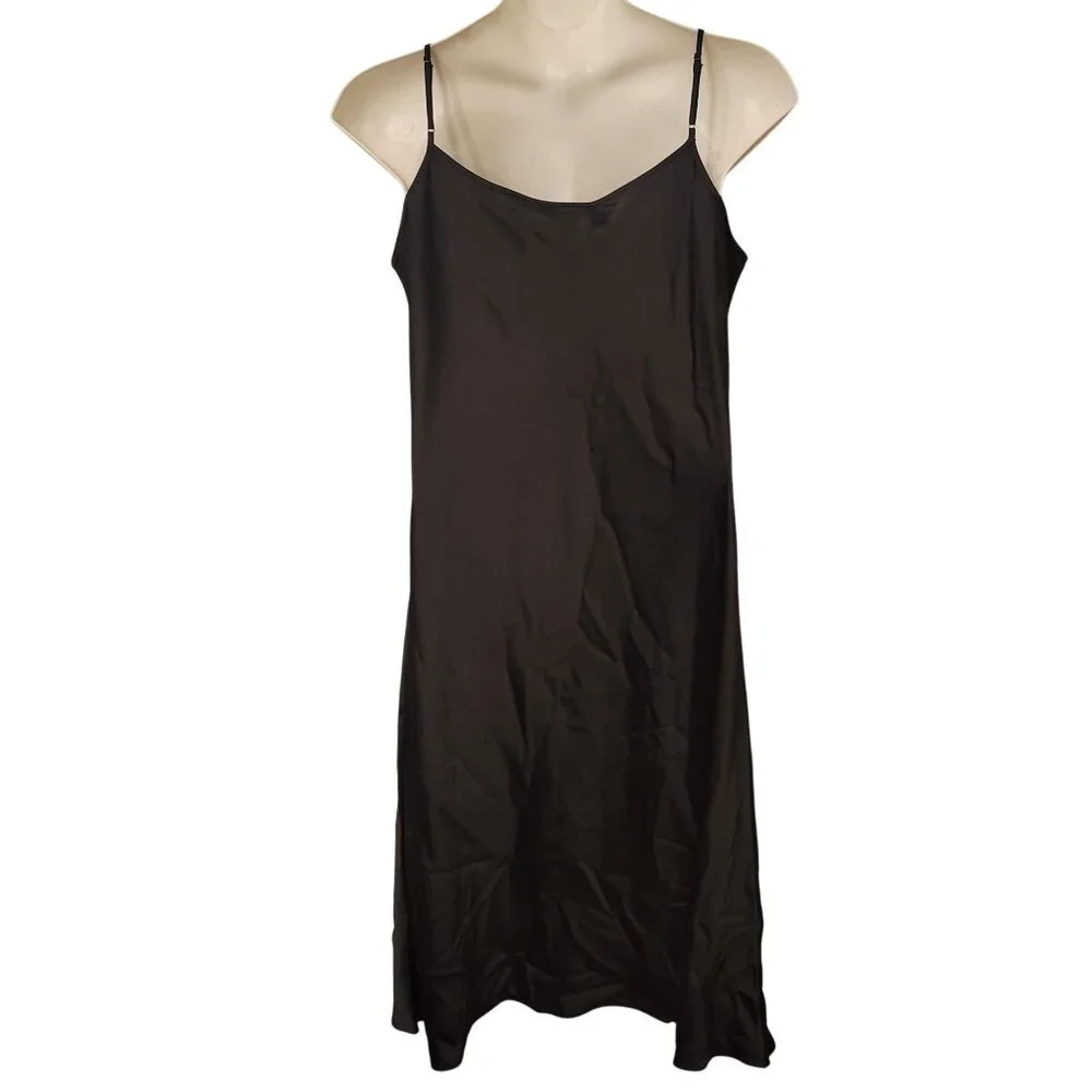 House Of Harlow 1960 Black Slip Dress XL Adjustable Straps Cruise‎ Party Summer